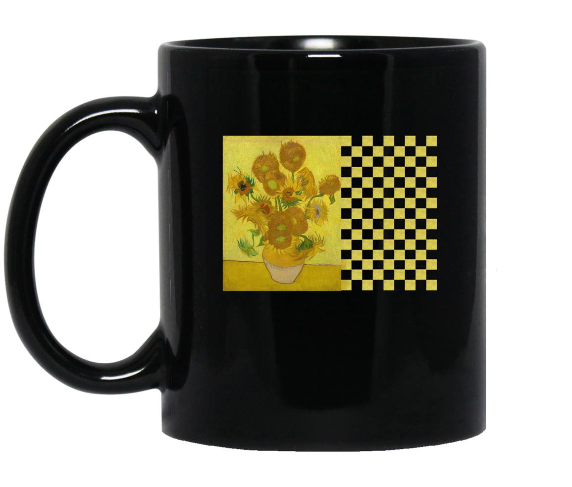 Van gogh sunflowers vincent paintin artwork Mug Black