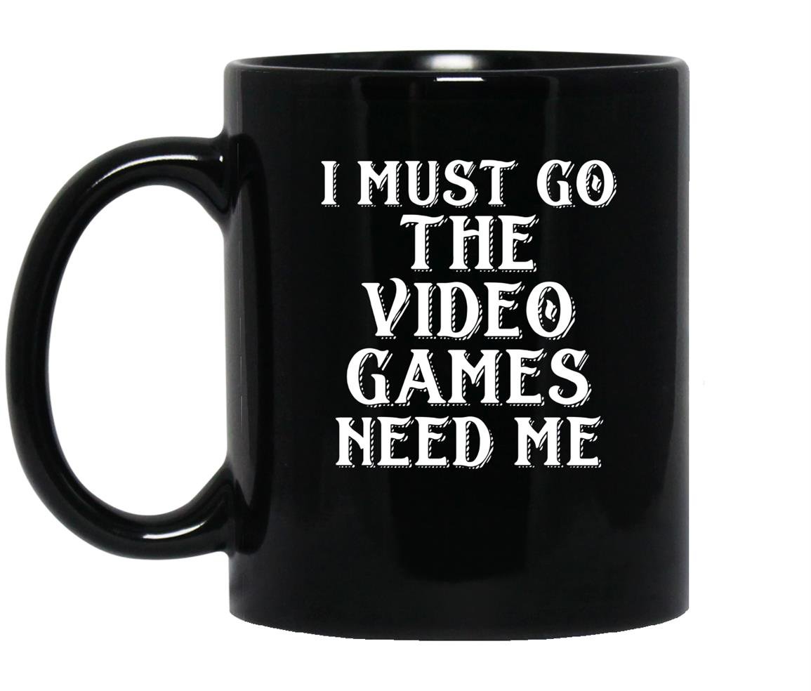 Video games funny gamer Mug Black