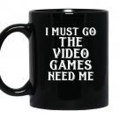 Video games funny gamer Mug Black