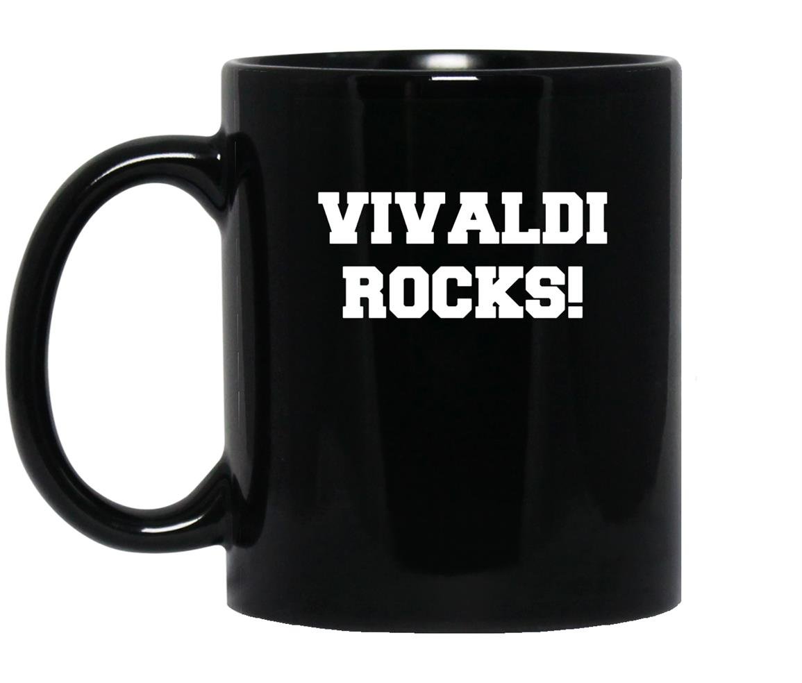 Vivaldi rocks classical music Mug Black
