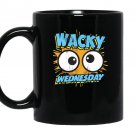 Wacky wednesday googly eyes silly comic style Mug Black