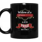 Widow of a veteran proud of him Mug Black