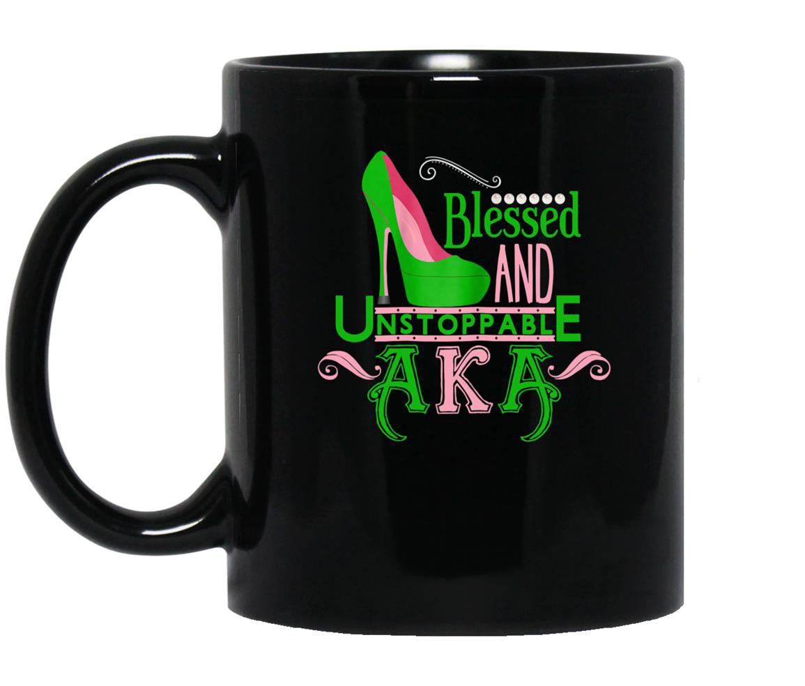 Aka inspired blessed aka aka sorority alpha kappa a Mug Black
