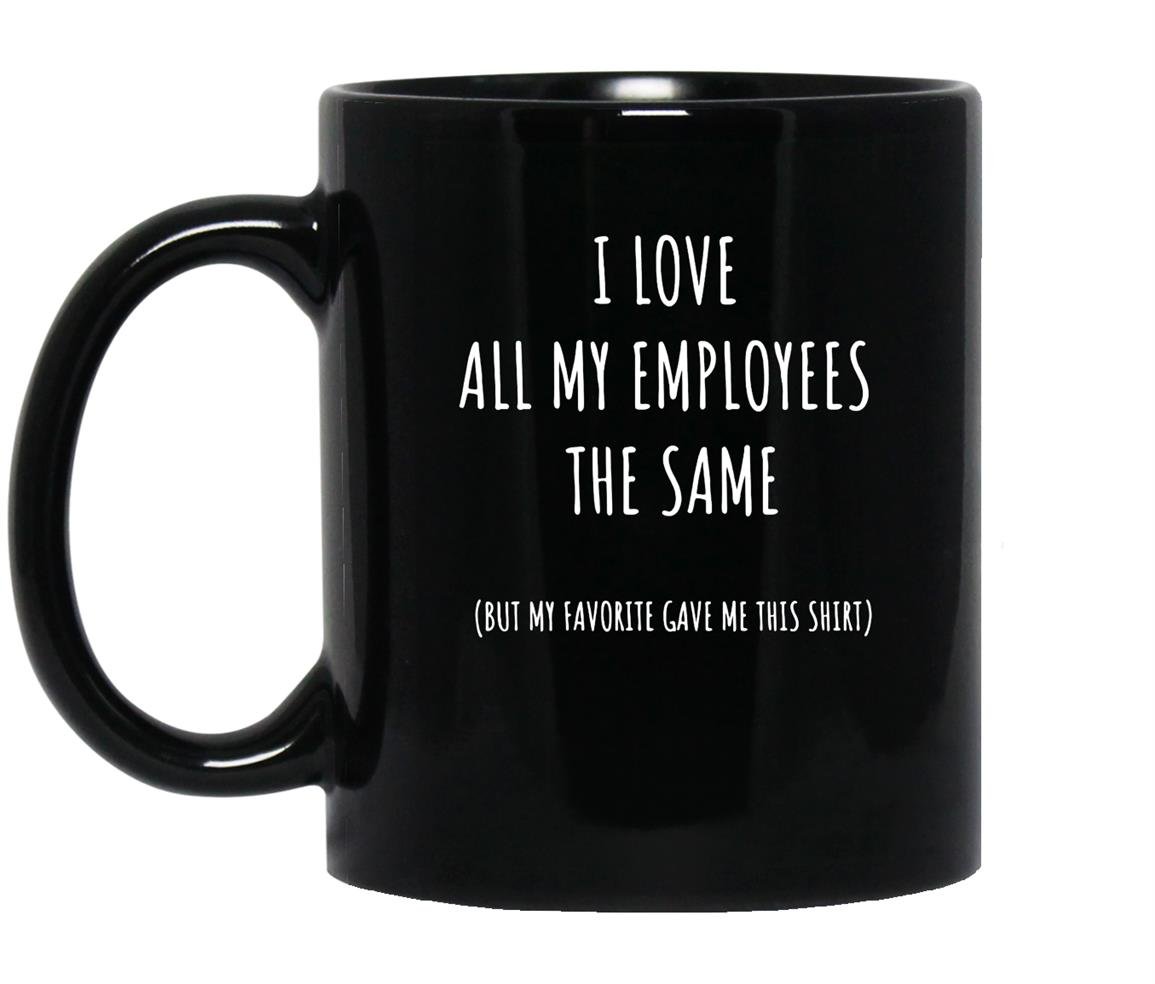 Funny boss employees Mug Black