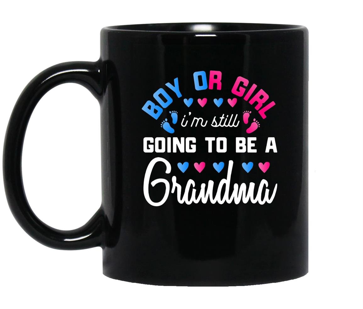 Gender reveal grandma Mug Black