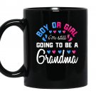 Gender reveal grandma Mug Black