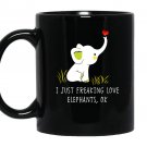 Love elephants freaking Mug Black
