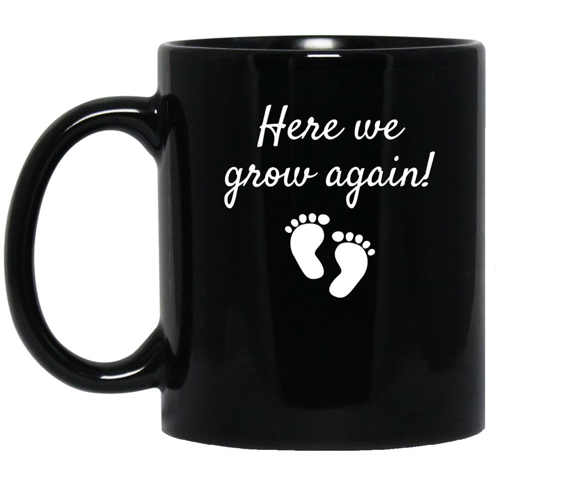 Pregnancy reveal again Mug Black