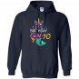 10th birthday unicorn mermaid tail 10 years old Hoodie