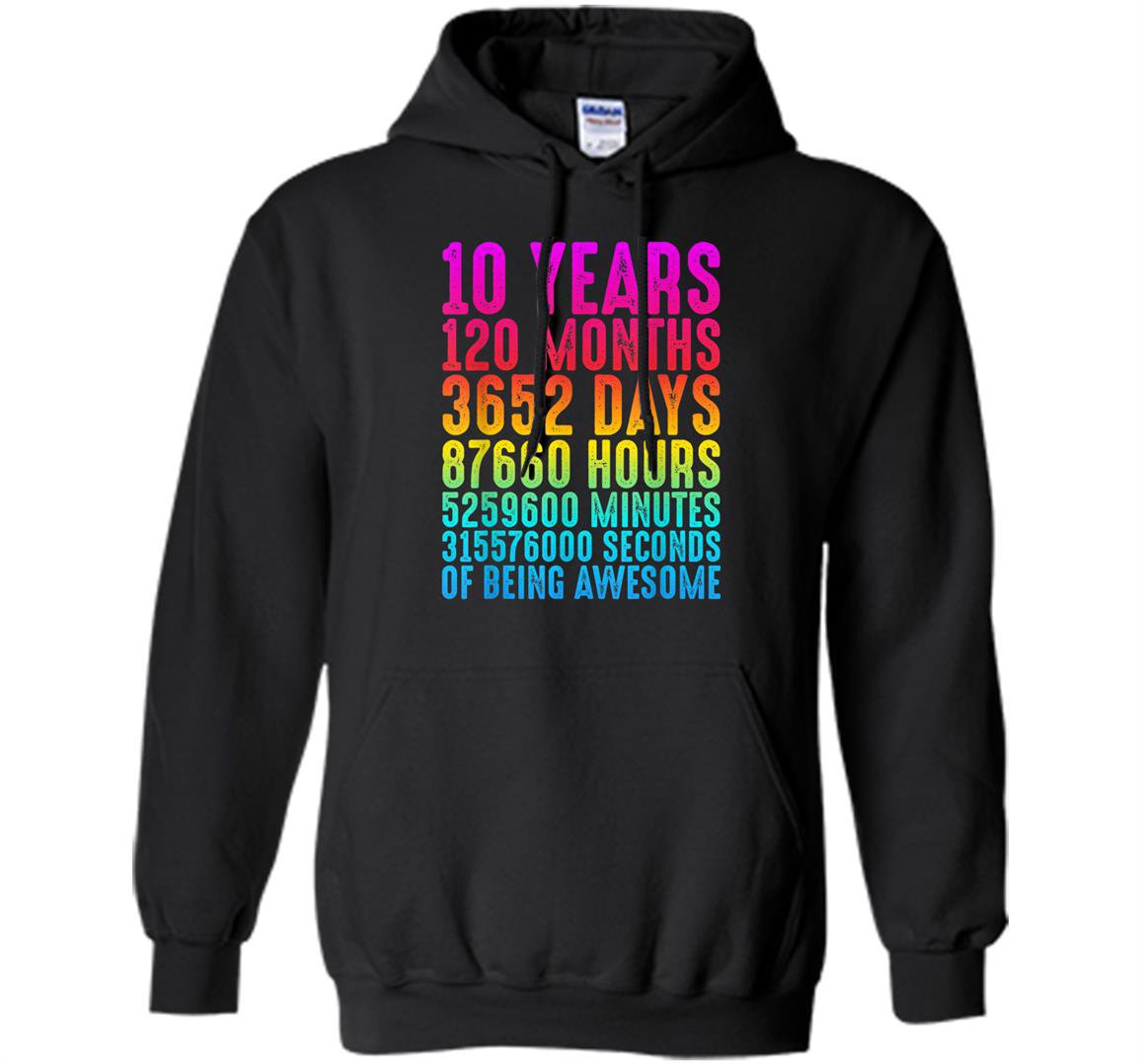 10 years old 10th birthday retro vintage gift Hoodie