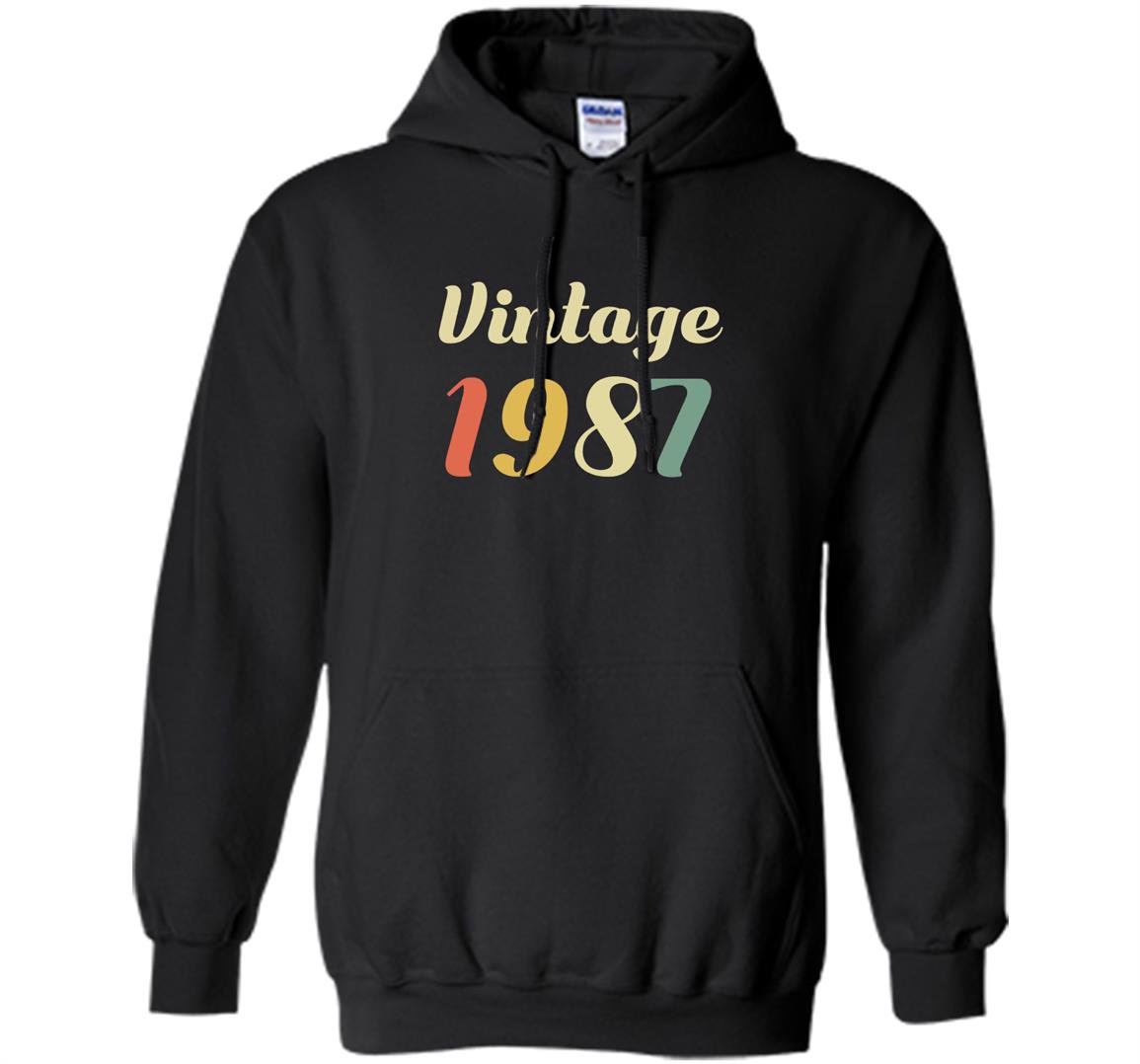 30th birthday gift idea vintage 1987 novelty Hoodie