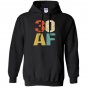 30 af retro vintage funny 30th birthday gift Hoodie