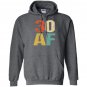 30 af retro vintage funny 30th birthday gift Hoodie