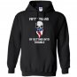 50th birthday gifts getting into trouble usa skull Hoodie
