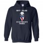 50th birthday gifts getting into trouble usa skull Hoodie