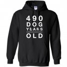 490 dog years old funny 70th birthday gift Hoodie