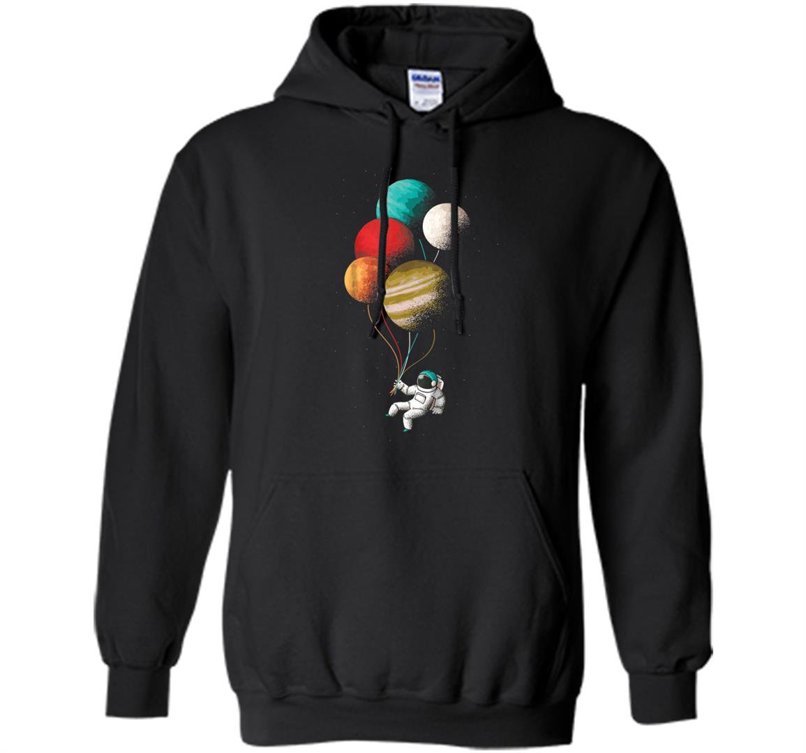 Astronaut cosmonaut space planet moon balloon Hoodie