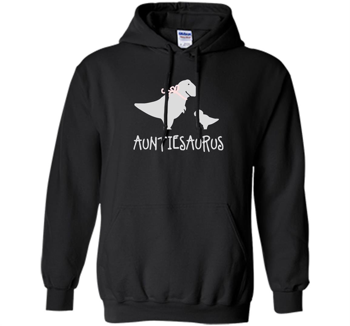 Auntiesaurus fun aunt dinosaur family Hoodie