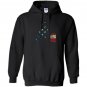 Barrel racing distressed american flag horse Hoodie