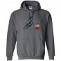 Barrel racing distressed american flag horse Hoodie