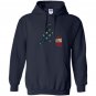 Barrel racing distressed american flag horse Hoodie