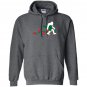 Bigfoot carrying christmas tree holiday sasquatch gift Hoodie