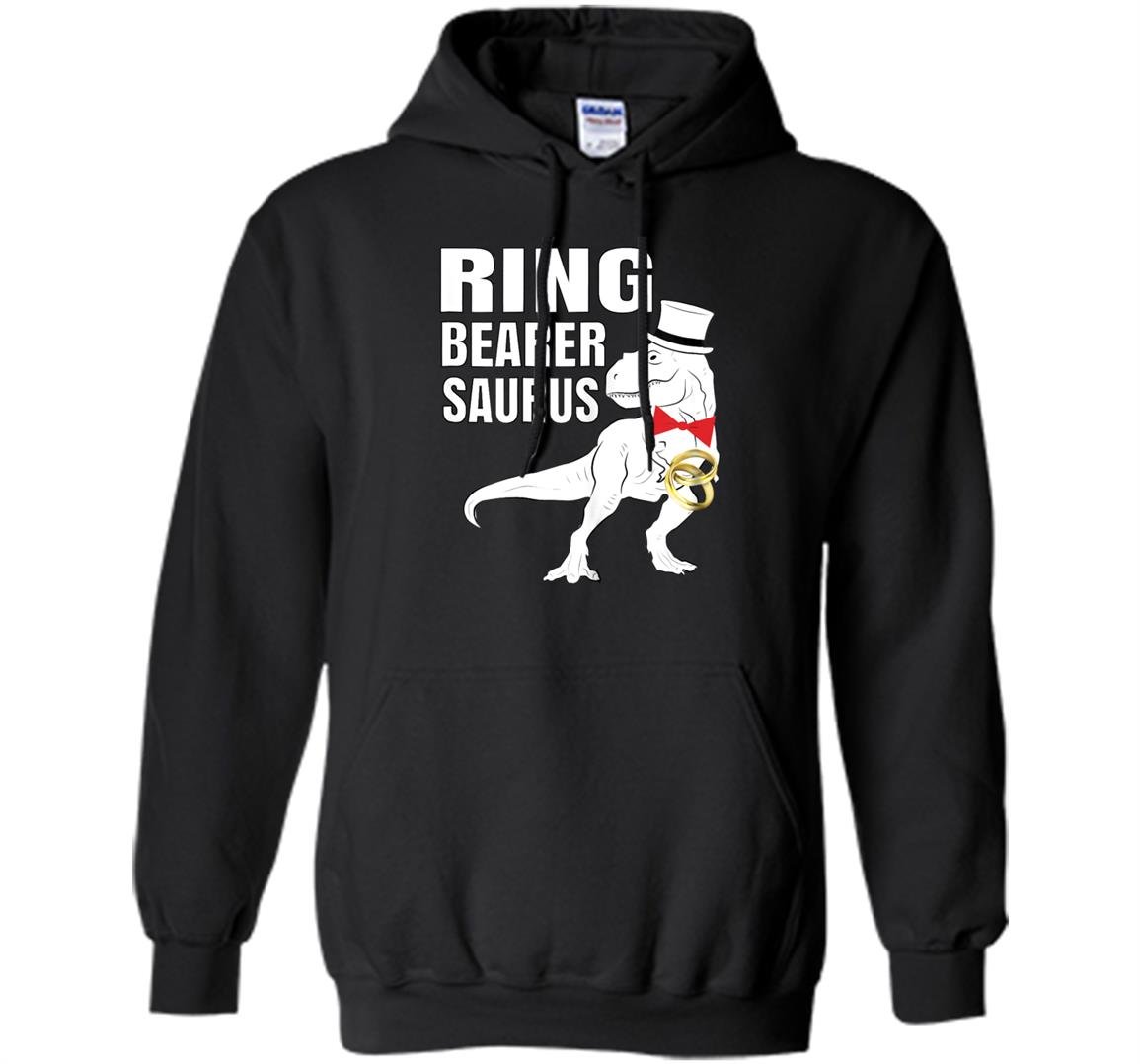 Ring bearer dinosaur rex wedding party gift Hoodie