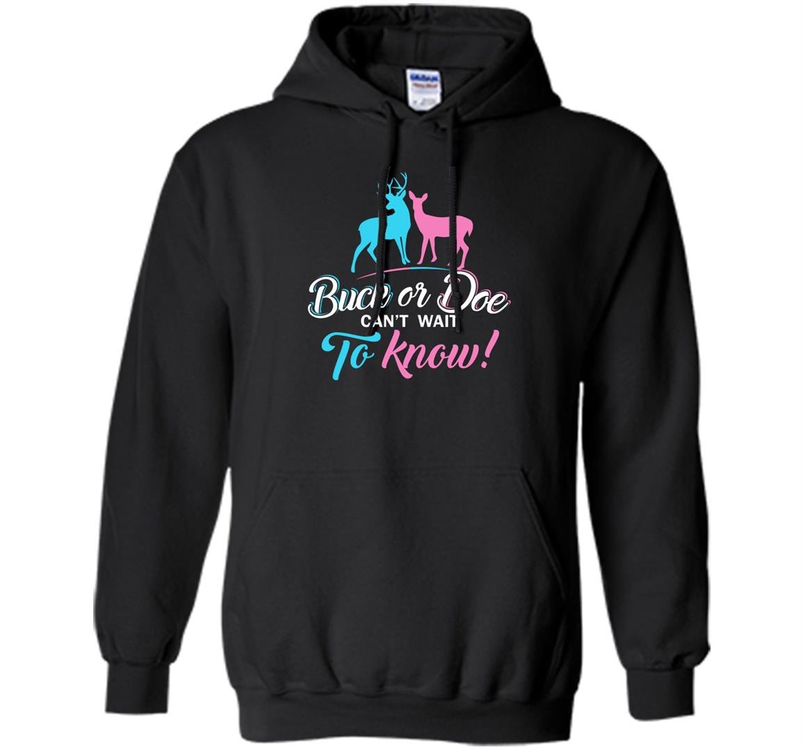 Buck or doe deer baby gender Hoodie