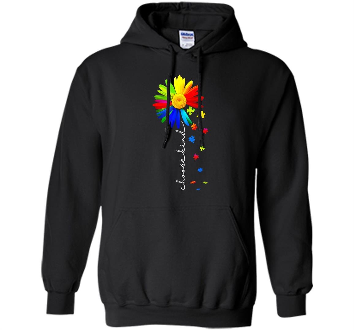 Choose kind flower autism gift funny Hoodie