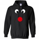 Christmas red nosed reindeer costume for pregnant Hoodie