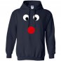 Christmas red nosed reindeer costume for pregnant Hoodie
