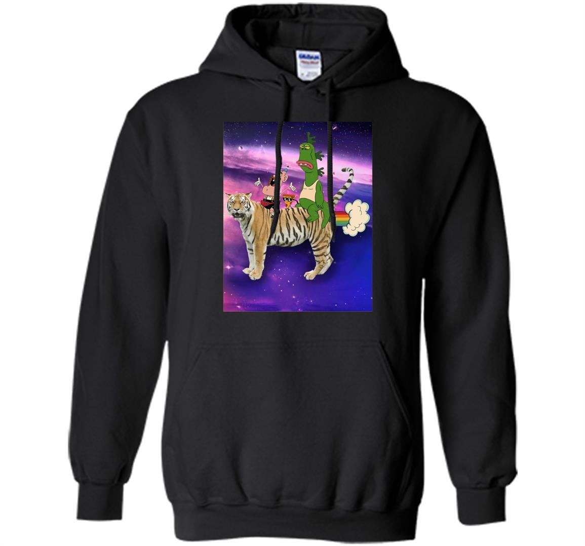 Cn uncle grandpa mr. gus steve flying tiger in space Hoodie