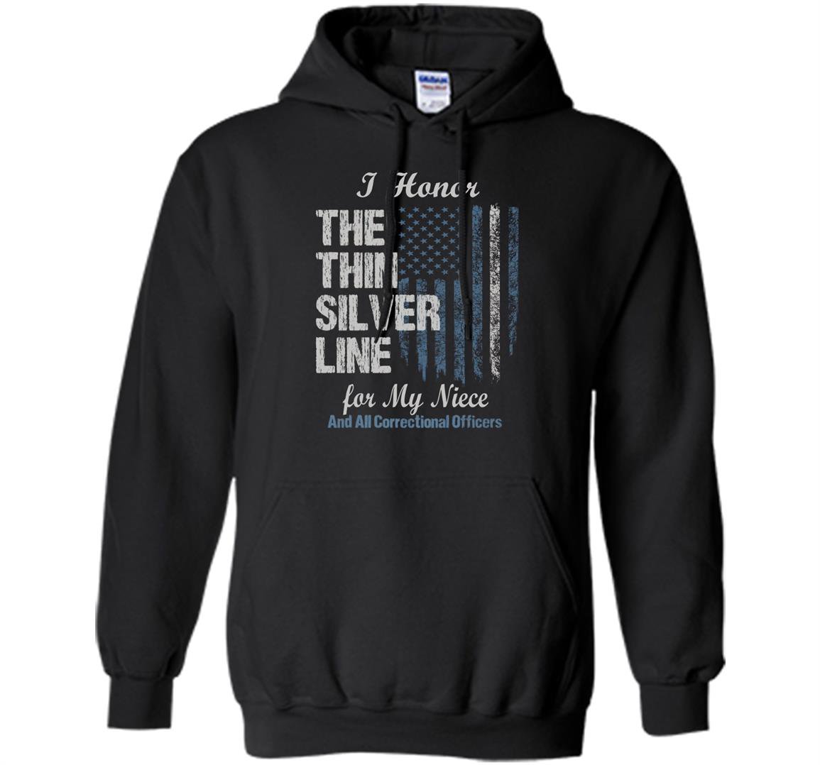 Correctional officer niece thin line corrections Hoodie
