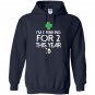 Drinking for two st patricks day pregnancy announcement gift Hoodie