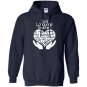 Dual language teacher heart hands school team Hoodie