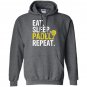 Eat sleep padel repeat sports game fan gift Hoodie
