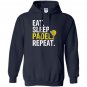 Eat sleep padel repeat sports game fan gift Hoodie