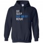 Eat sleep sled hockey repeat Hoodie