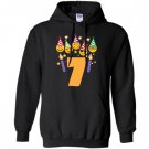 Emoji birthday for 7 seven year old toddler Hoodie