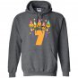 Emoji birthday for 7 seven year old toddler Hoodie