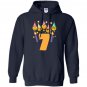 Emoji birthday for 7 seven year old toddler Hoodie
