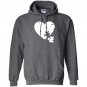 Enmeng autism awareness love heart puzzle graphic tees unisex Hoodie