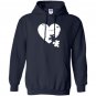 Enmeng autism awareness love heart puzzle graphic tees unisex Hoodie
