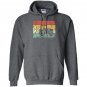 Farmer papa retro vintage farm tractor dad father gift Hoodie