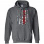 Firefighter flag love my firefighter grandpa Hoodie