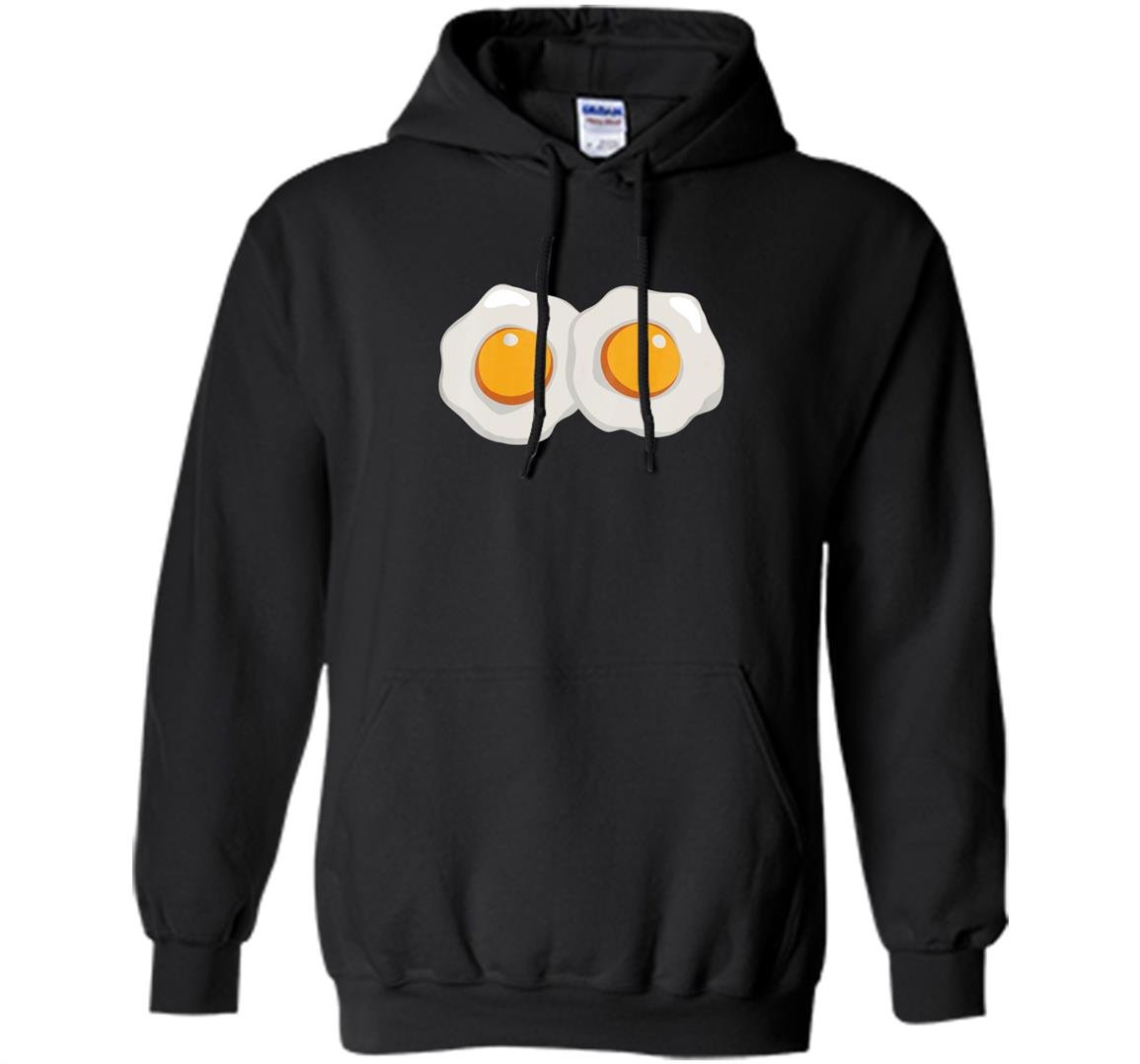Fried eggs halloween costume bacon and eggs Hoodie