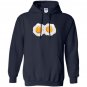 Fried eggs halloween costume bacon and eggs Hoodie