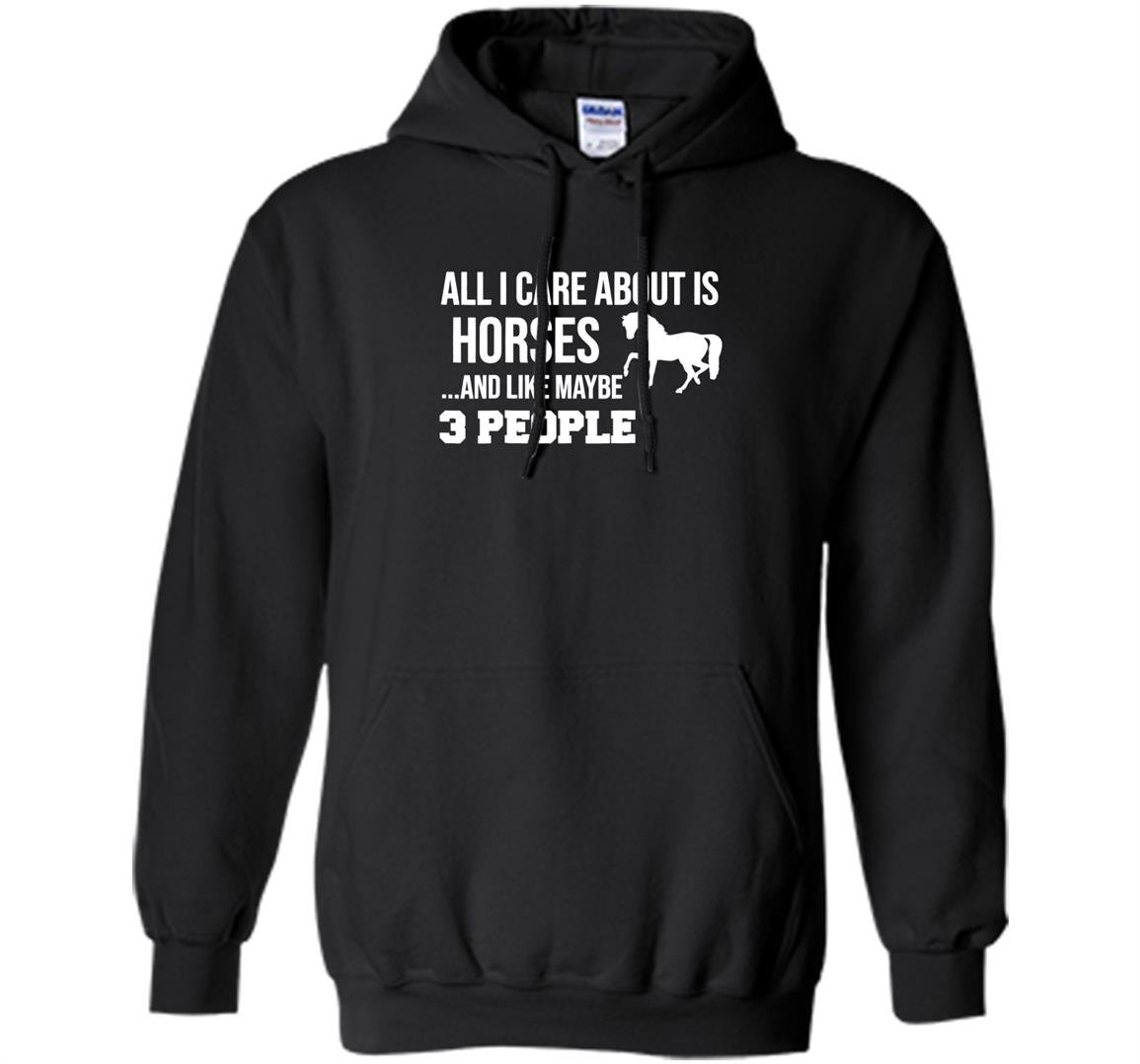 Funny cute horse gift Hoodie