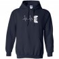 Gamer heartbeat video game lover gift Hoodie
