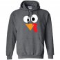 Happy thanksgiving funny turkey face Hoodie